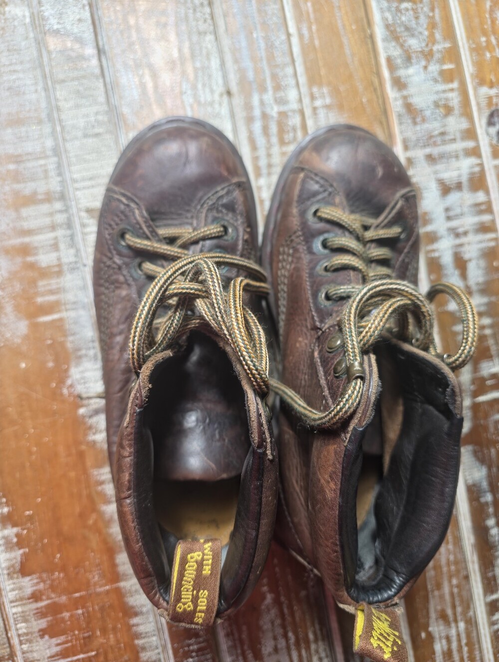Dr. Martens Dark Brown Leather Lace-Up Boots 10. Grunge. Punk. Unisex